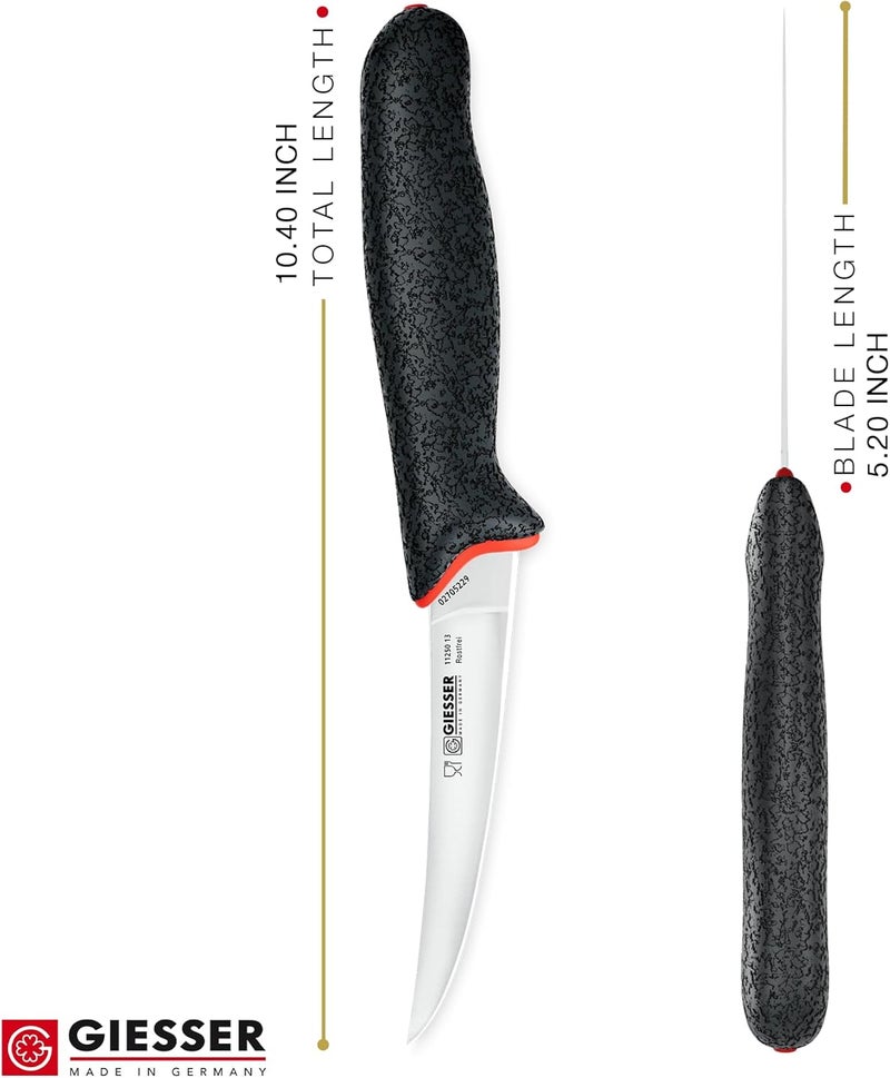 Prime Selection Giesser since 1776, Made in Germay, Boning knife flexible curved blade 5 inch, Ultra Slip Resistant Handle material, Dishwashersafe, rustfree, Butcher Knife for filleting - Image 2