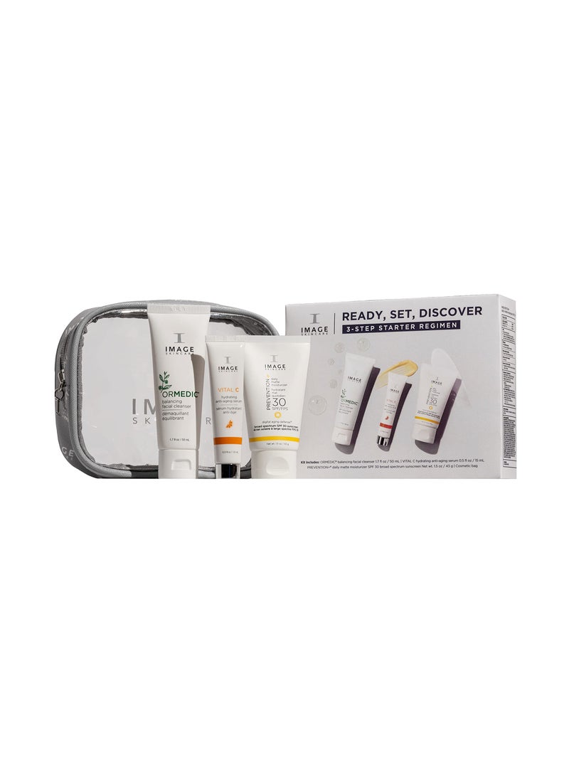 IMAGE SKINCARE - IMAGE Skincare, Ready Set Discover, 3 Piece Introductory Skin Care Regimen - Image 1