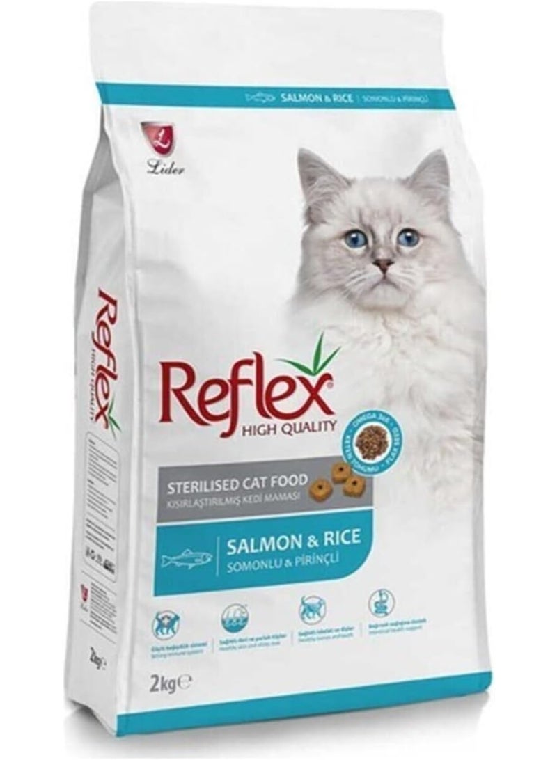 REFLEX Sterilized Cat Food Salmon And Rice 2 Kg - Image 1