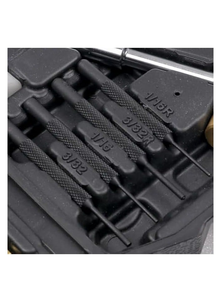 PROMASS 21PCS Punch Tool Set Double Sided Copper Hammer Punching Set Mechanical Maintenance Tools Chisel Pin Puncher Set  - Image 2