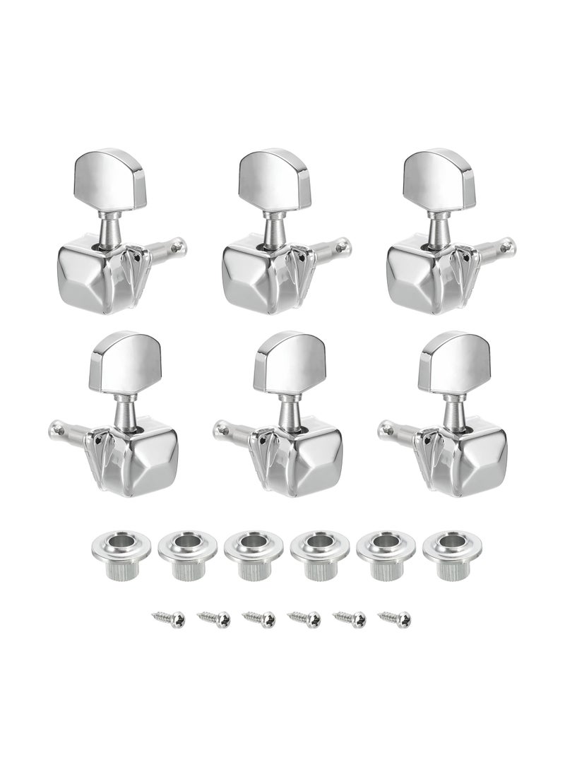 Alice - ALP-015P Semi-closed Folk Acoustic Guitar Machine Heads Tuners Tuning Keys Pegs Set 3L+3R - Image 1