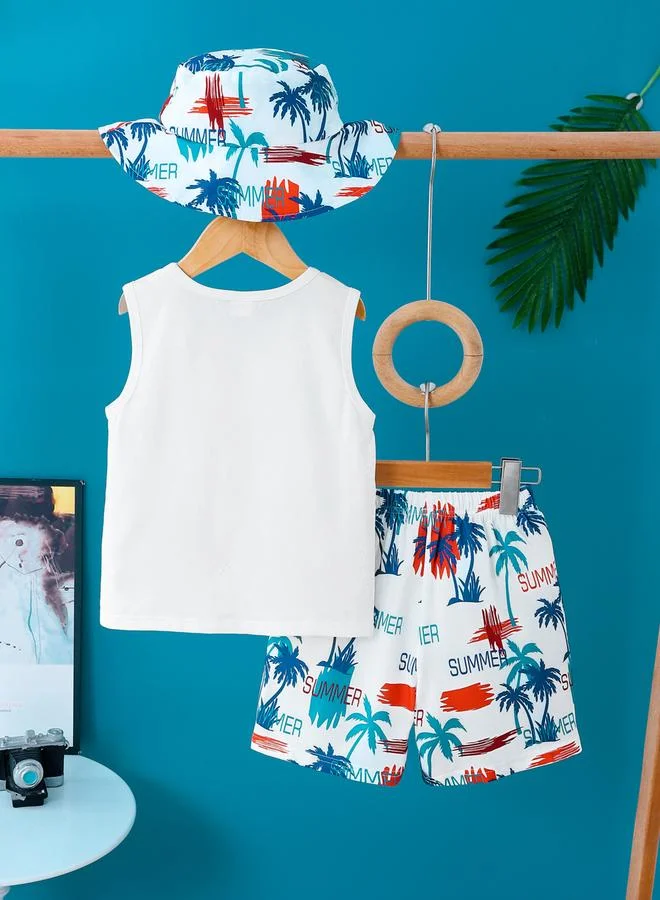 تايك تو مجموعة من تيشيرت كات وشورت بطبعة جرافيك للأولاد