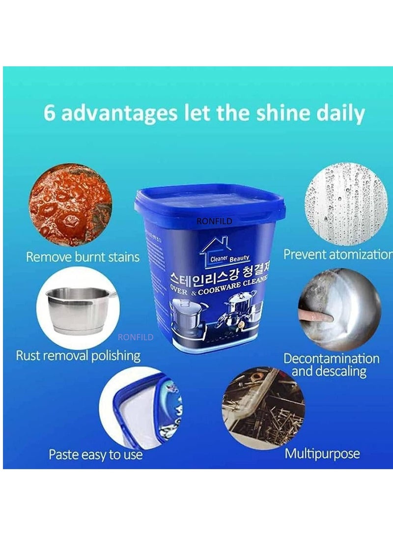 معجون تنظيف أواني الطبخ المصنوعة من الفولاذ المقاوم للصدأ. معجون تنظيف الغسيل - Image 3