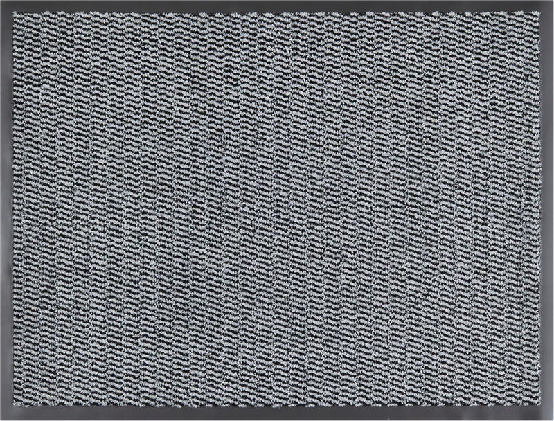 ANDIAMO dirt trapper door mat, non slip, washable, 100% polyamide, Colour:Grey, Size:60 x 80 cm - Image 1