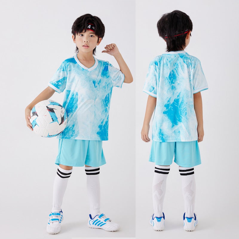 Children''s Football Uniform Set for Boys and Girls, Printed Number Short-Sleeved Sports Jersey, 2026 World Cup Fan Version Jersey - Image 1