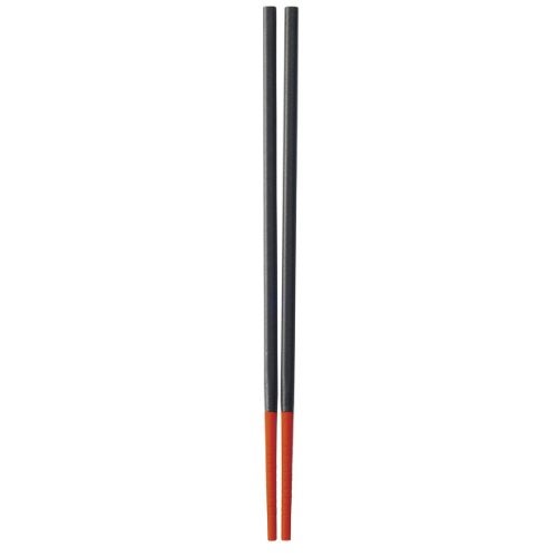 IPPINKA Silicone Tip Chopsticks, Red (Standard 25cm) - Image 1