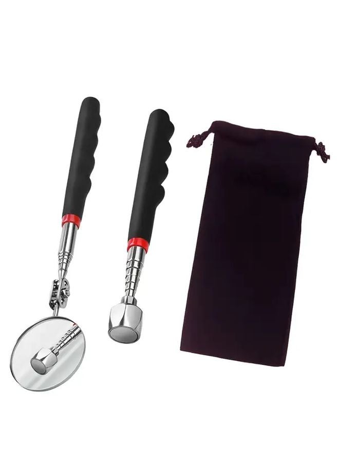 3pcs Heavy Duty Telescopic Magnetic Pickup Tool Set with Extendable Pole - Image 1