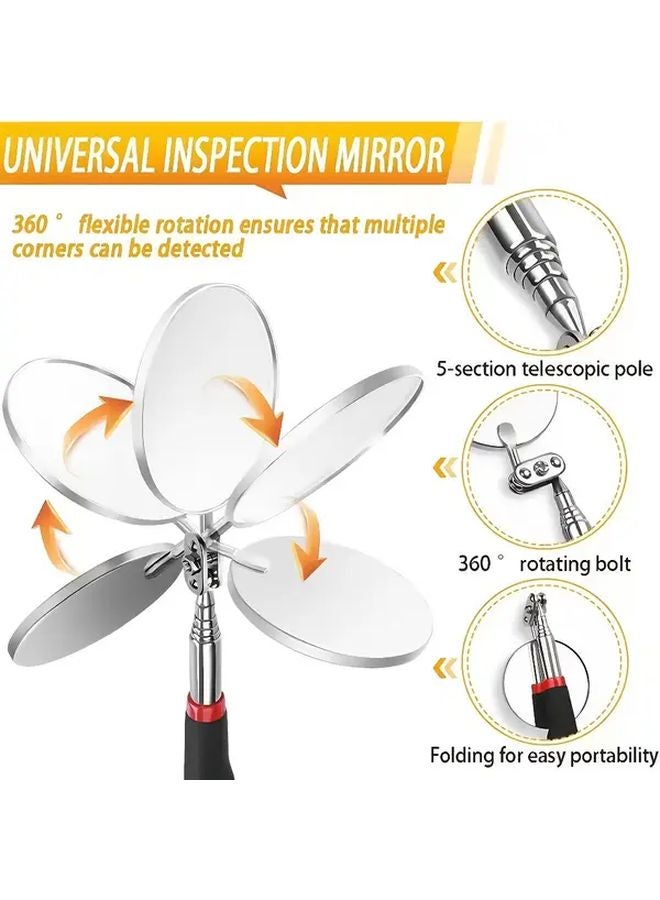 3pcs Heavy Duty Telescopic Magnetic Pickup Tool Set with Extendable Pole - Image 3