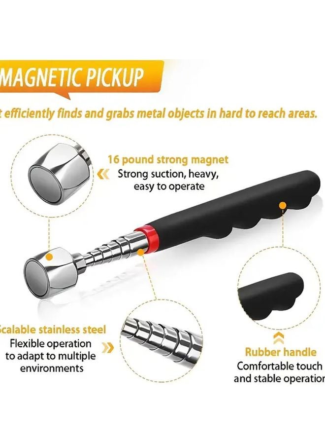 3pcs Heavy Duty Telescopic Magnetic Pickup Tool Set with Extendable Pole - Image 5