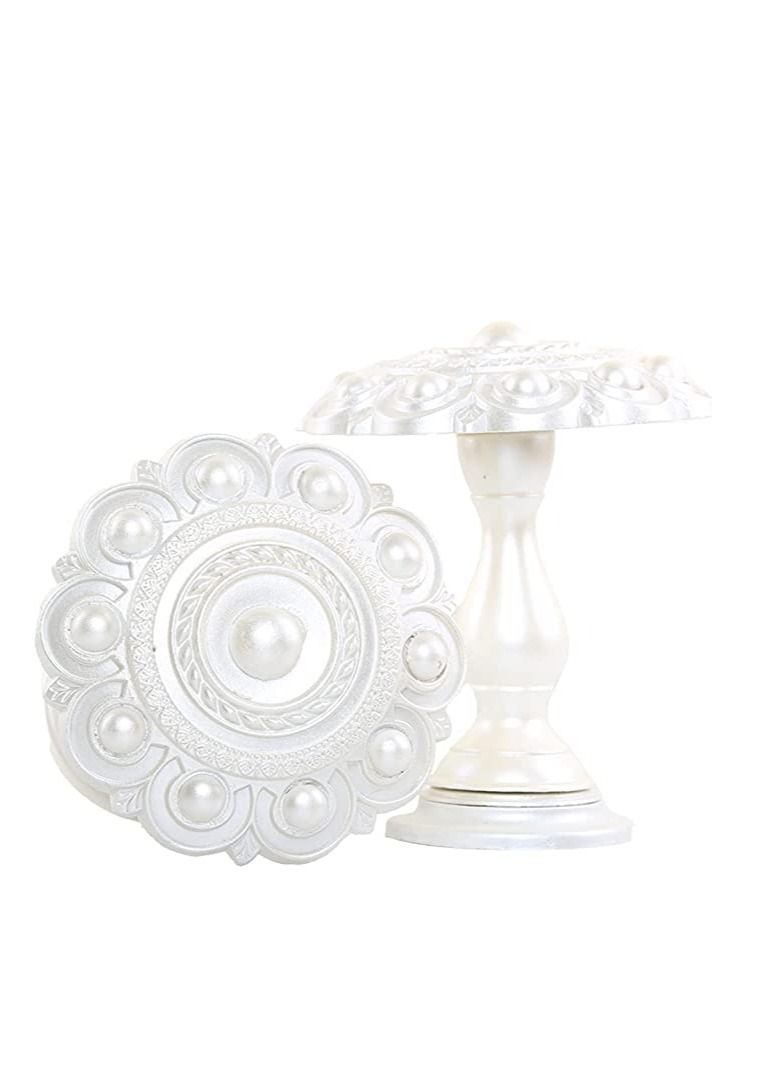 IDT 1 Pair Curtain Holdbacks Window Tie Backs Holders For Bedroom Wall Office Decor Home Sheer Blackout Drapes Blind Curtains Decorations Accessories Buckle Hooks White Colour - Image 2