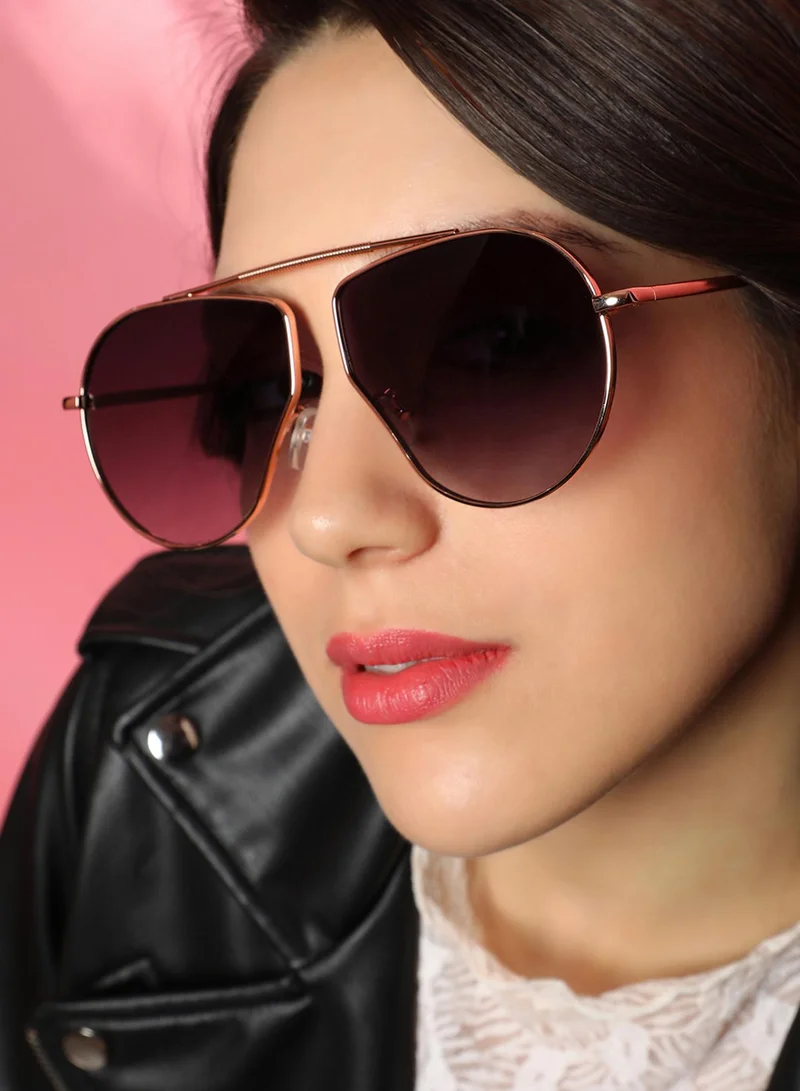 Haute Sauce  The Bar Pavement Oversized Sunglasses - Midnight Black  | Best Price UAE