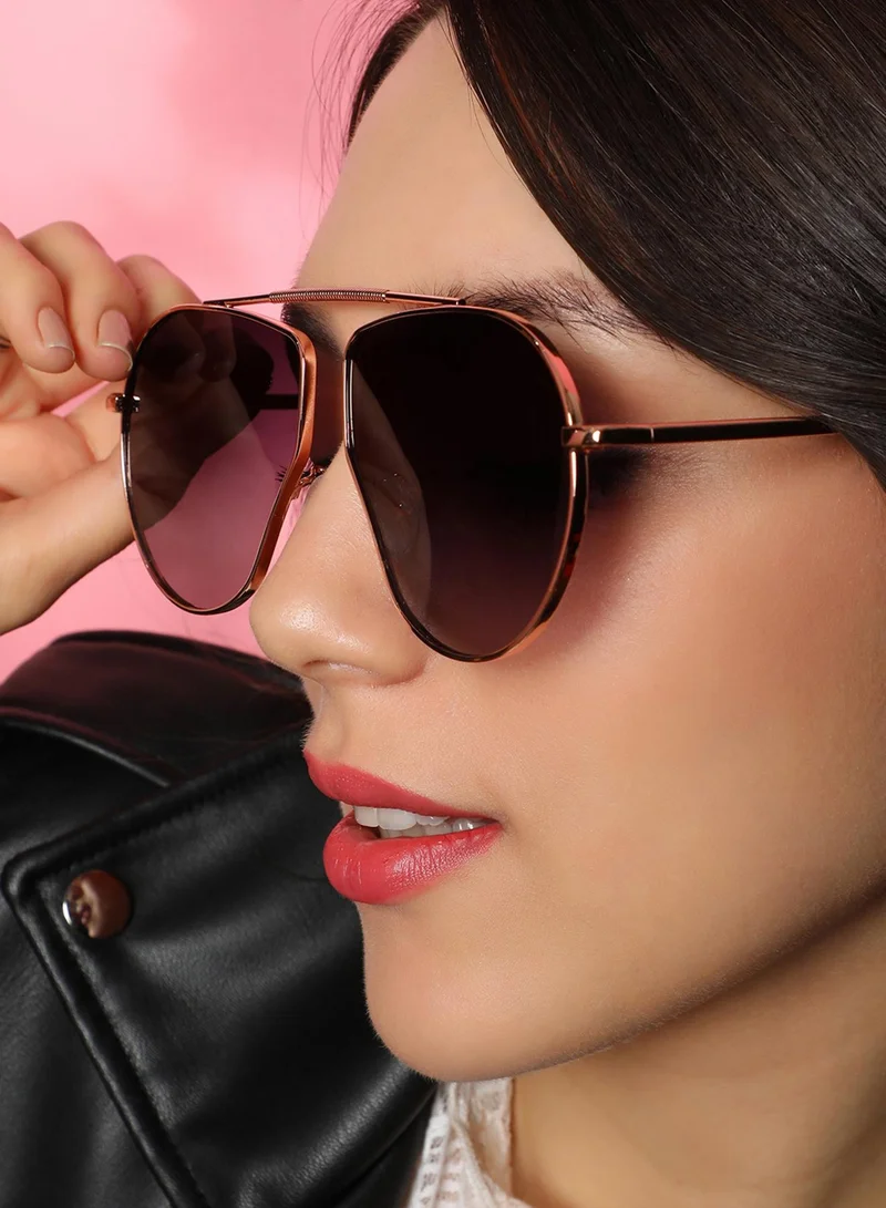 Haute Sauce The Bar Pavement Oversized Sunglasses - Midnight Black