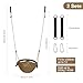 JKsmart 2 Pack Kids Swing Seat Heavy Duty Rope Play Secure Children Swings Set Toddler Swing Chair for OutdoorIndoorPlaygroundHomeTree with Snap Hooks and Straps440 lbs Capacity Brown - Image 4