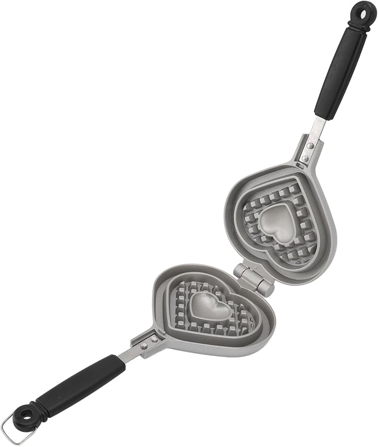 Mini Heart Waffle Maker Non Stick Double Sided Heating for Breakfast Dessert Kids - Image 1