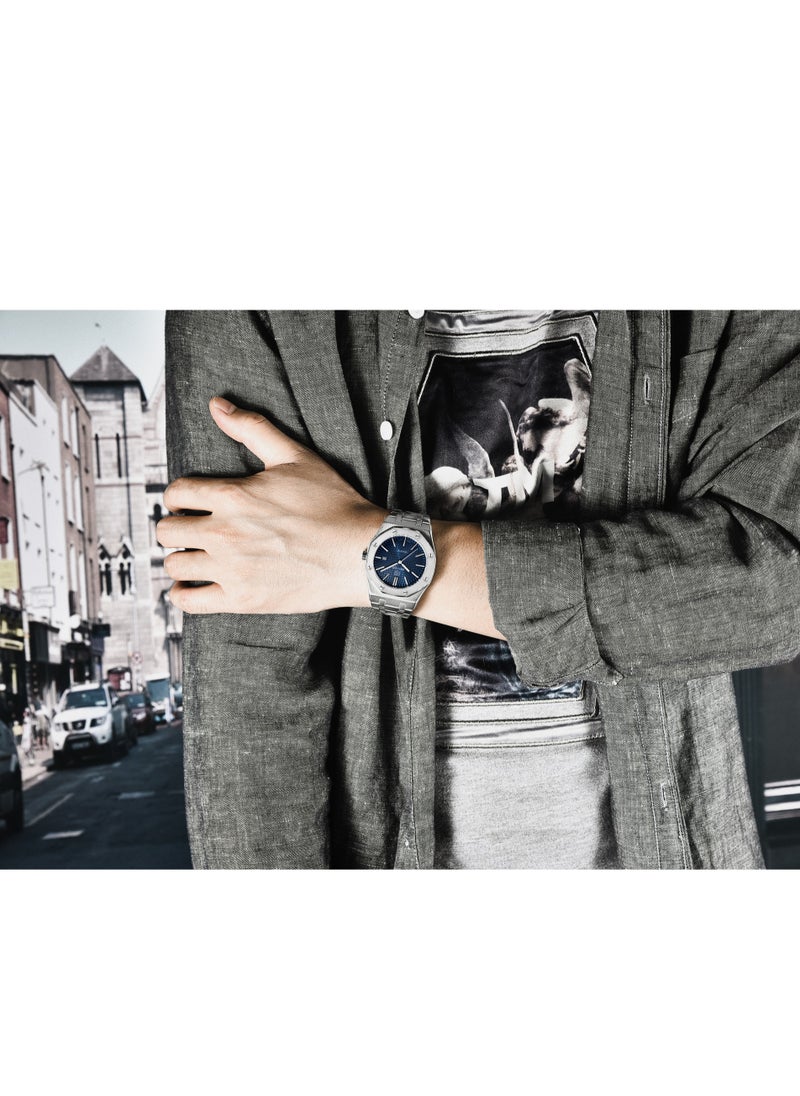 BENYAR Watches for Men Watch Luxury Stainless Steel Quartz Water Resistant Watch 5156SIBU  - Image 4