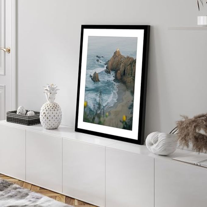 YESKAY 16x20 Picture Frame Black Set of 3, Display Pictures 11x14 with Mat or 16 x 20 Without Mat, Poster Frames 16x20 for Wall Hanging Horizontal and Vertical - Image 2