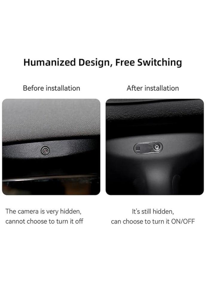 Webcam Cover Slide for Tesla Model 3 / Y/X/S Interior Cabin Camera; Ultra-Thin Camera Blocker Protector to Protect Privacy