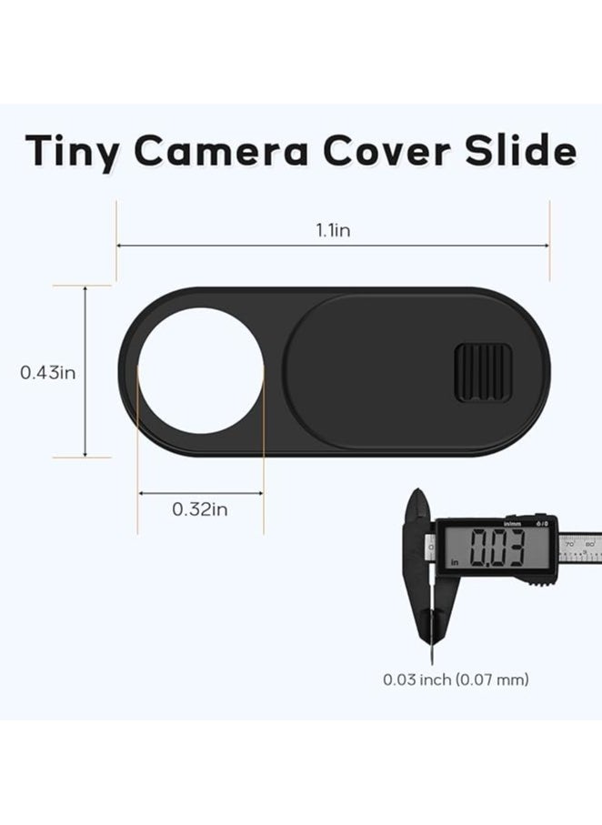Webcam Cover Slide for Tesla Model 3 / Y/X/S Interior Cabin Camera; Ultra-Thin Camera Blocker Protector to Protect Privacy
