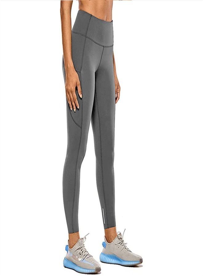 Loquat Women's Seamless High Waist Tight Yoga Pants Grey  - Image 2