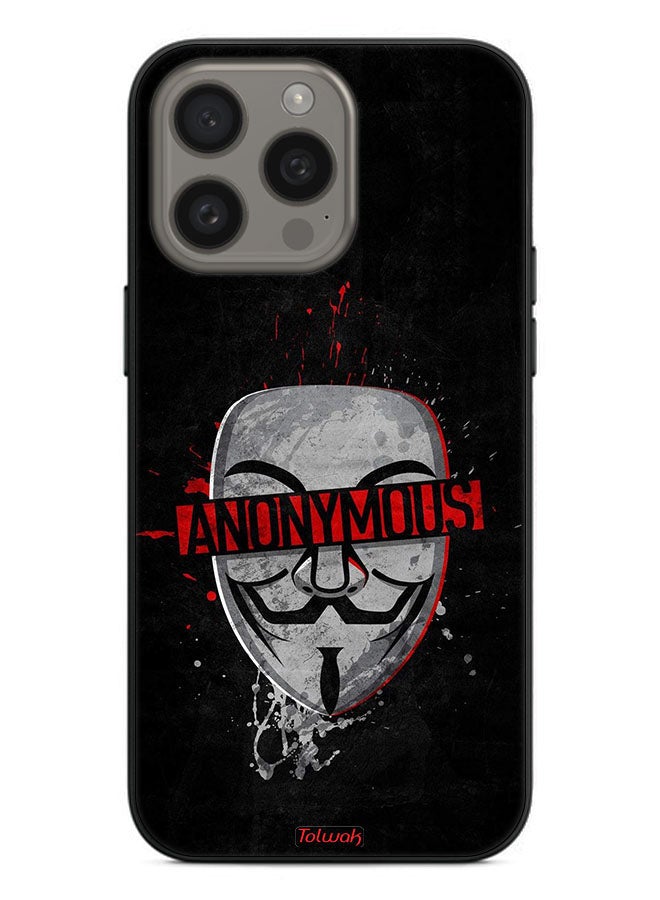 Tolwak Apple iPhone 15 Pro Max Protective Case Cover Anonymous - Image 1