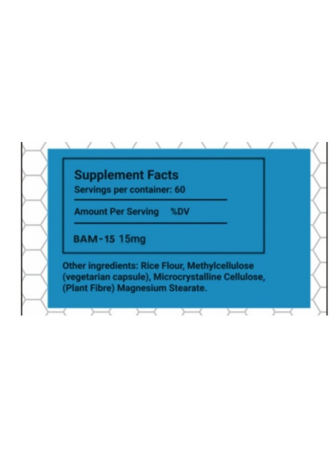 BAM15 60 Capsules 15MG 3RD Party Tested - Image 2