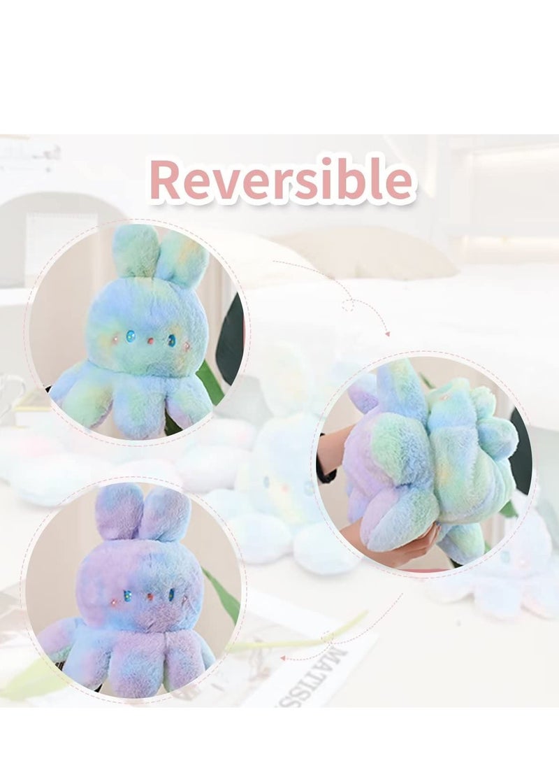 SYOSI Cute Octopus Bunny Plush Toys, Reversible Octopus Plushie Bunny Stuffed Animal, Stuffed Animals Toys Dolls, Soft Stuffed Animal Octopus Rabbit Plushies Doll for Girls Boys - Image 4