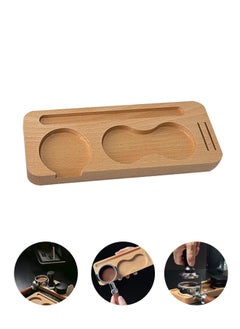 Coffee tooth powder pad, coffee powder hammer storage table, wooden