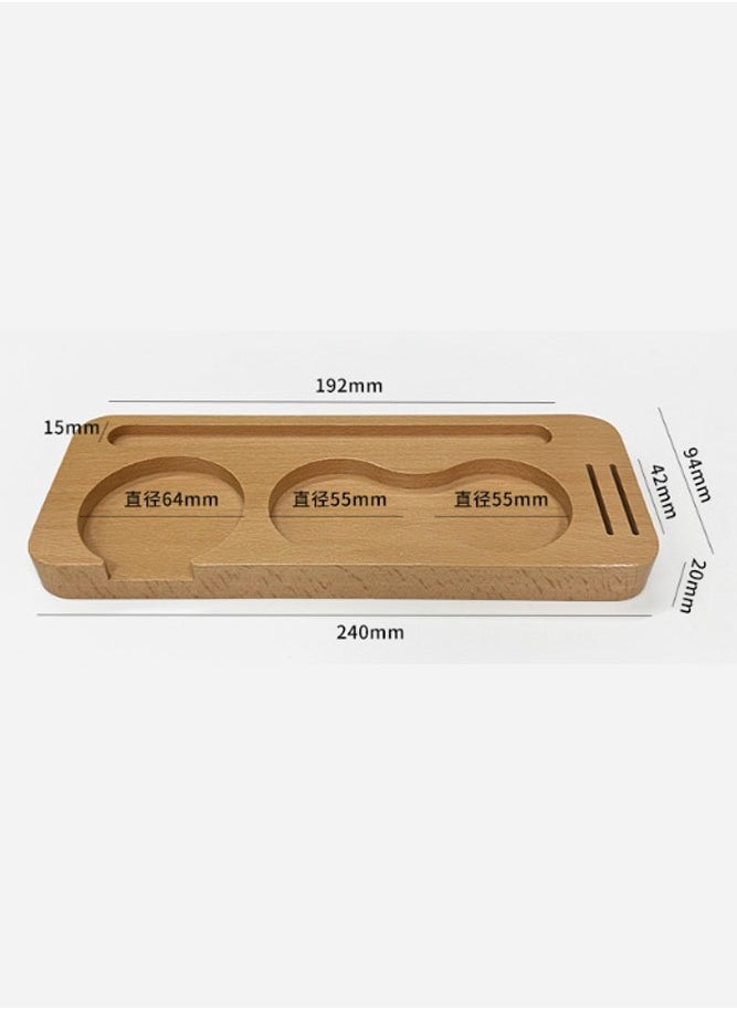 INSENSE - Coffee tooth powder pad, coffee powder hammer storage table, wooden - Image 1