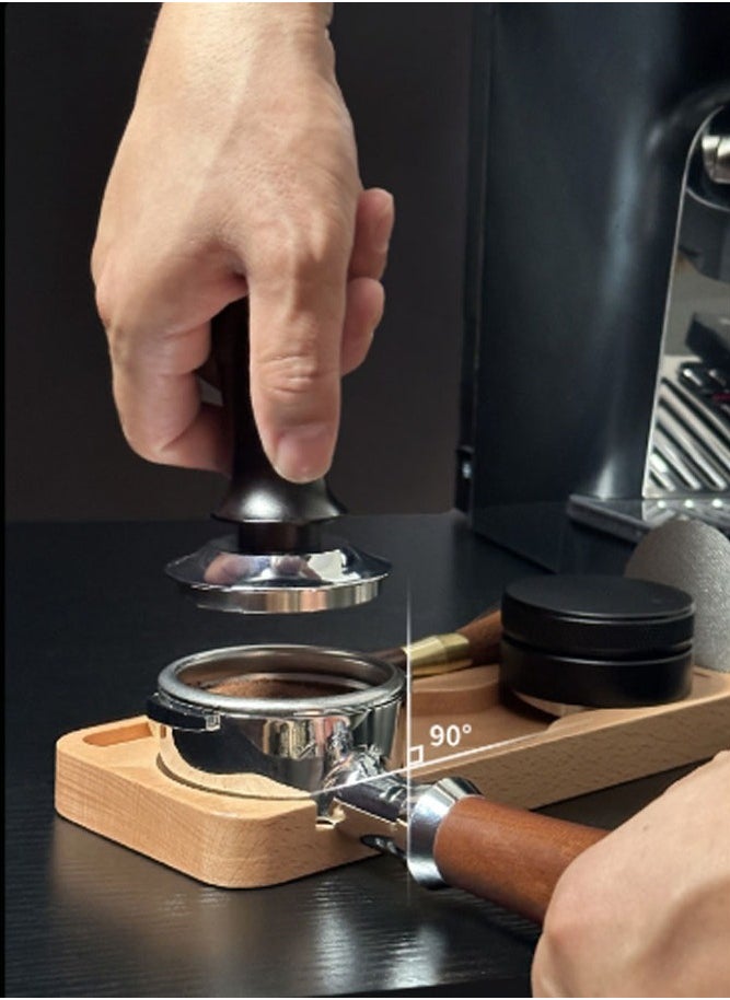 INSENSE - Coffee tooth powder pad, coffee powder hammer storage table, wooden - Image 1