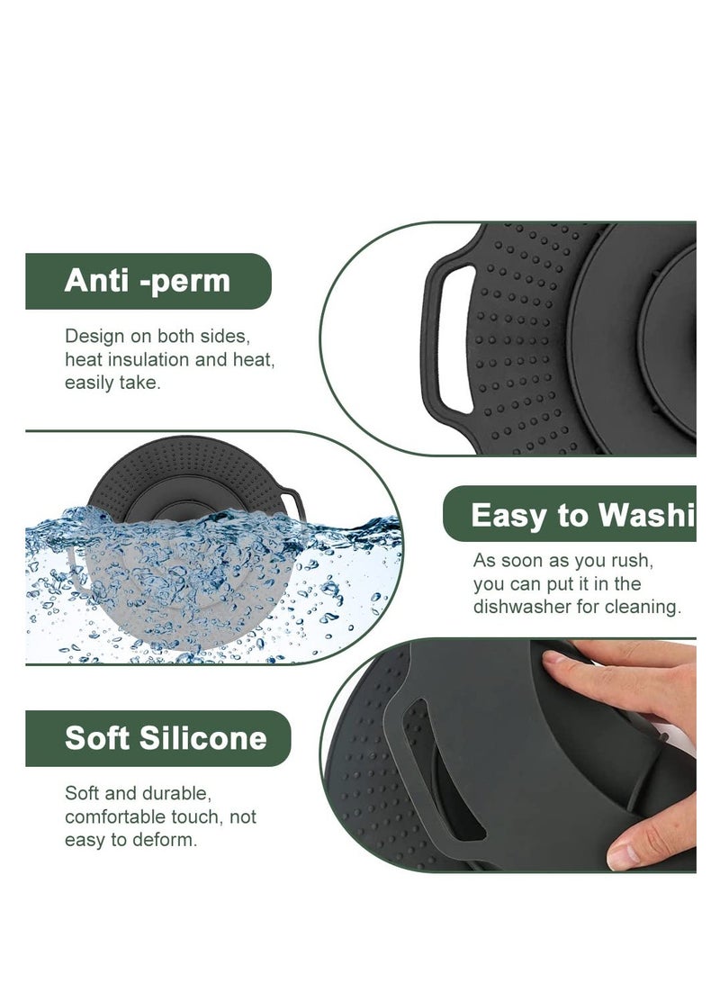 Silicone Spill Stopper Lid, Reusable Boil Over Protector for Pots and Pans, Multifunctional Kitchen Overflow Guard (11.8 Inch) - Prevents Messy Boil Overs and Spills.  - Image 4