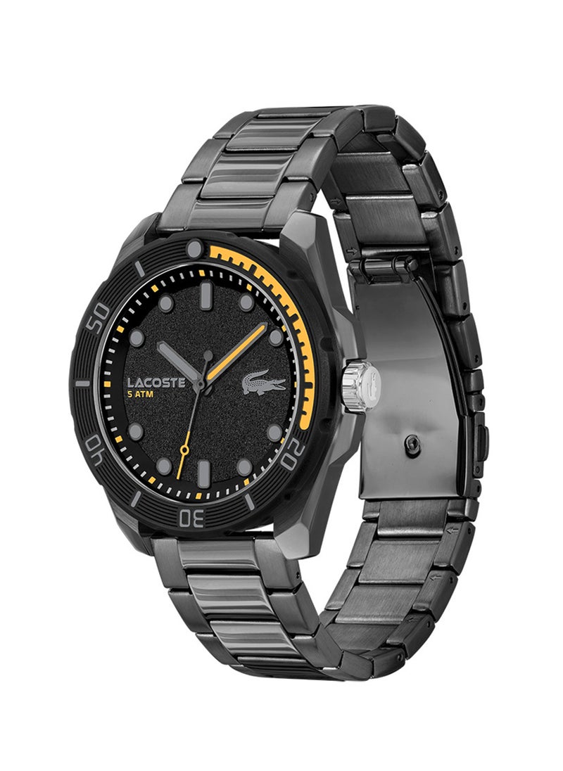 LACOSTE Men's Analog Round Shape Stainless Steel Wrist Watch 2011288 - 44 Mm  - Image 2
