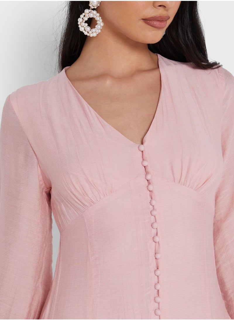 Khizana Ruffled Button-Down Dress  - Image 3