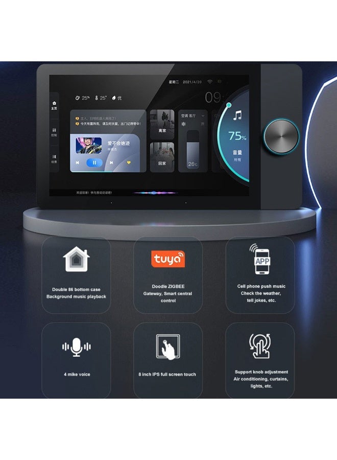 Tuya Smart Touch Screen 8 inch with built in Zigbee Hub & Music Amplifier - Image 3