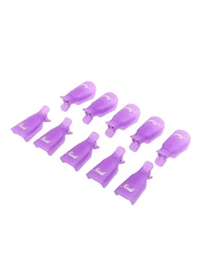 10-Piece UV Gel Polish Remover Clip - Image 1