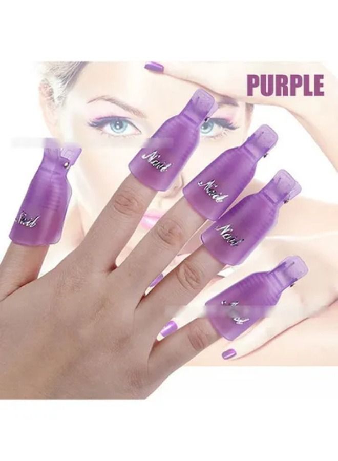 10-Piece UV Gel Polish Remover Clip - Image 2