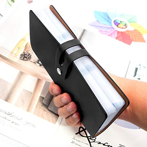 Padike RFID Credit Card Holder Business Card Organizer , with 96 Card Slots Credit Card Protector for Managing Your Different Cards to Prevent Loss or Damage (Black) - Image 3