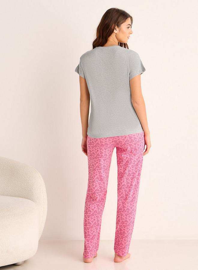 Splash FAV Pyjama Set T-shirt & Trousers Cotton - Image 4