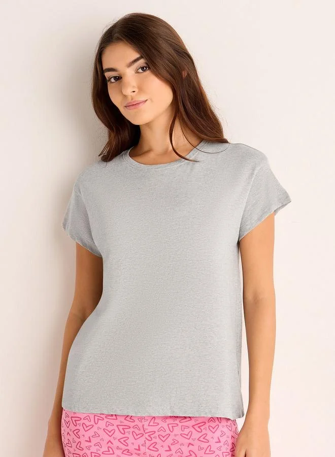 سبلاش فيڤ طقم بيجاما قطن تي شيرت وبنطلون