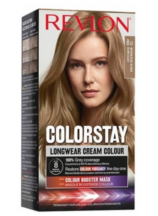 ريفلون كولور ستاي صبغة شعر دائمة رقم 8.13 أشقر جلاسيه ريفلون - Image 1