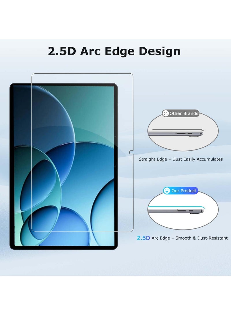 عام 【قطعتان】 حامي شاشة متوافق مع Acer Iconia X14 (X14-M1N) مقاس 14 إنش 2025، زجاج مقسى، مقاوم للخدوش، خالٍ من الفقاعات، صلابة 9H - Image 3