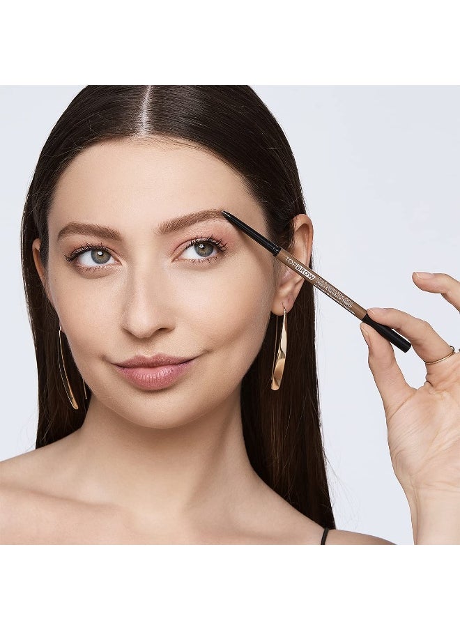 kiss new york Professional Brow Pencil with Spoolie Brush, Ultra-Fine Precision Point Eyebrow Pencil, Dual-Sided Precise, Slim Definer, Fills Brows, Long-Lasting (Granite)  - Image 3