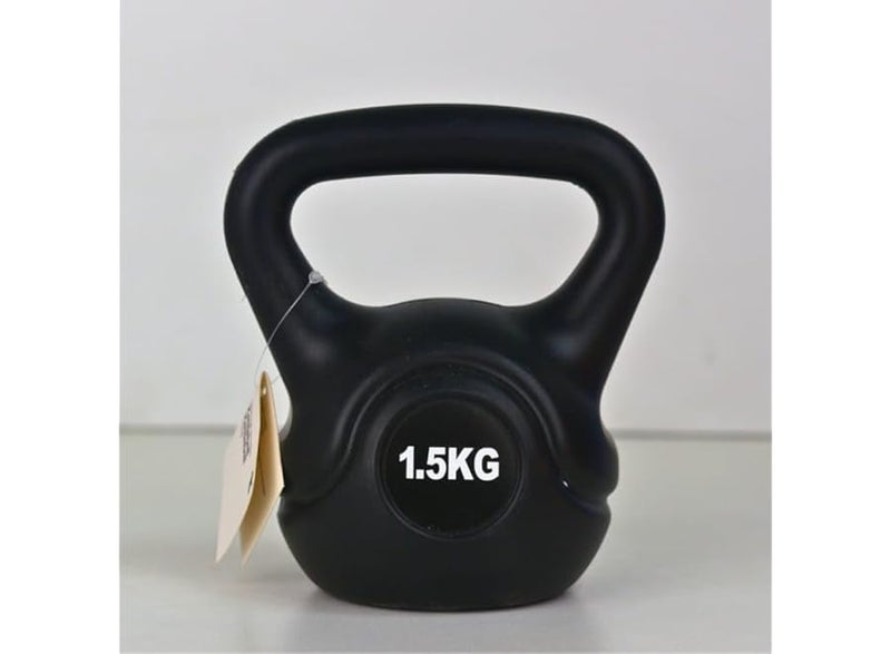 Generic Kettlebell Dumbbell for Exercise - Strength and Fitness Training Equipment for Muscle Building, 1.5 kg, Made of Cast Iron, Multi-Color - Image 1