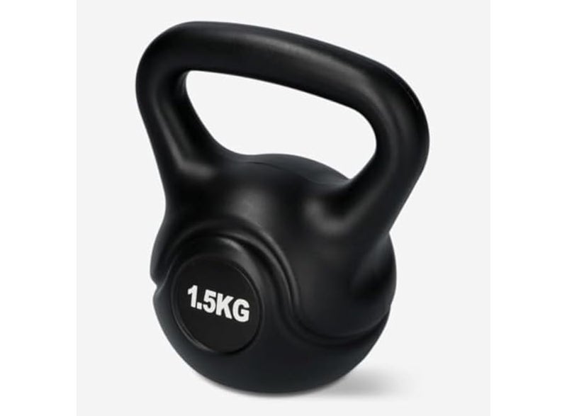 Generic Kettlebell Dumbbell for Exercise - Strength and Fitness Training Equipment for Muscle Building, 1.5 kg, Made of Cast Iron, Multi-Color - Image 2