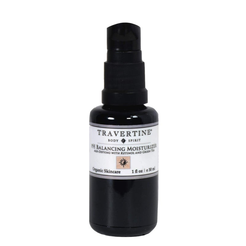 Travertine Spa pH Balancing Moisturizer  AgeDefying with Retinol and Green Tea  Nourishing Facial Lotion  Encourages Collagen Production  for Men and Women