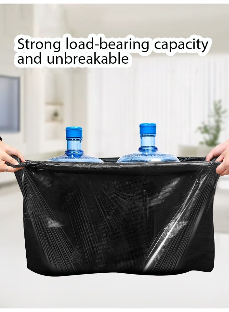 روعة 50 قطعة أكياس قمامة كبيرة للتنظيف ، أكياس قمامة مقاومة للثقب سعة 55-60 جالون ، سميكة سوداء ، للمنزل ، ممتلكات الفندق ، مركز تجاري ، صرف صحي ، أكياس قمامة كبيرة (80 سم × 100 سم) - Image 3