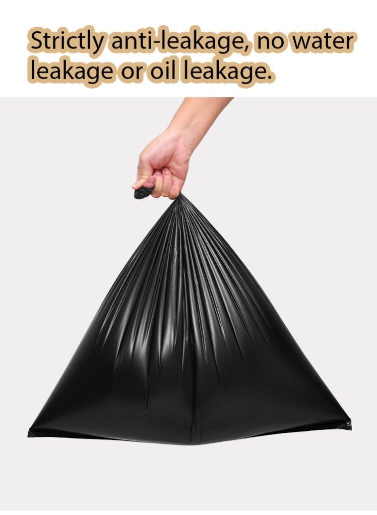 روعة 50 قطعة أكياس قمامة كبيرة للتنظيف ، أكياس قمامة مقاومة للثقب سعة 55-60 جالون ، سميكة سوداء ، للمنزل ، ممتلكات الفندق ، مركز تجاري ، صرف صحي ، أكياس قمامة كبيرة (80 سم × 100 سم) - Image 5