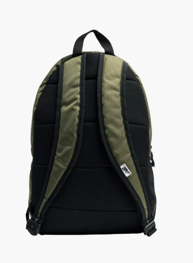 New Balance Logo Print School Backpack with Adjustable Shoulder Straps - 14x28x43 cm