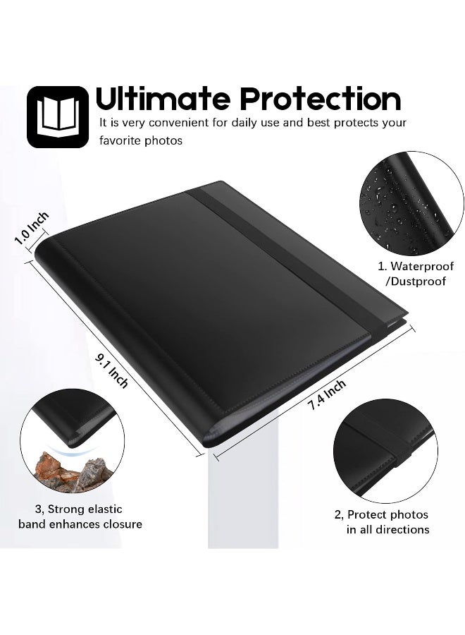Aevdor Photo Album 6X8 Photos, 6X8 Photo Album Book Holds 64 Pictures, Art Portfolio Binder For 6 X 8 Pictures, Photo Albums For 6X8 Photos, 8X7 Sheet Protector Folder For Photos, Artwork, Drawings  - Image 2