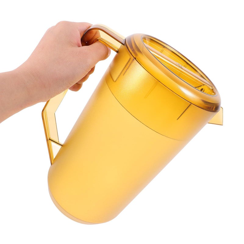 Plastic Pitcher With Lid 2400ml Frosted Beverage Jug With Scale - Image 4