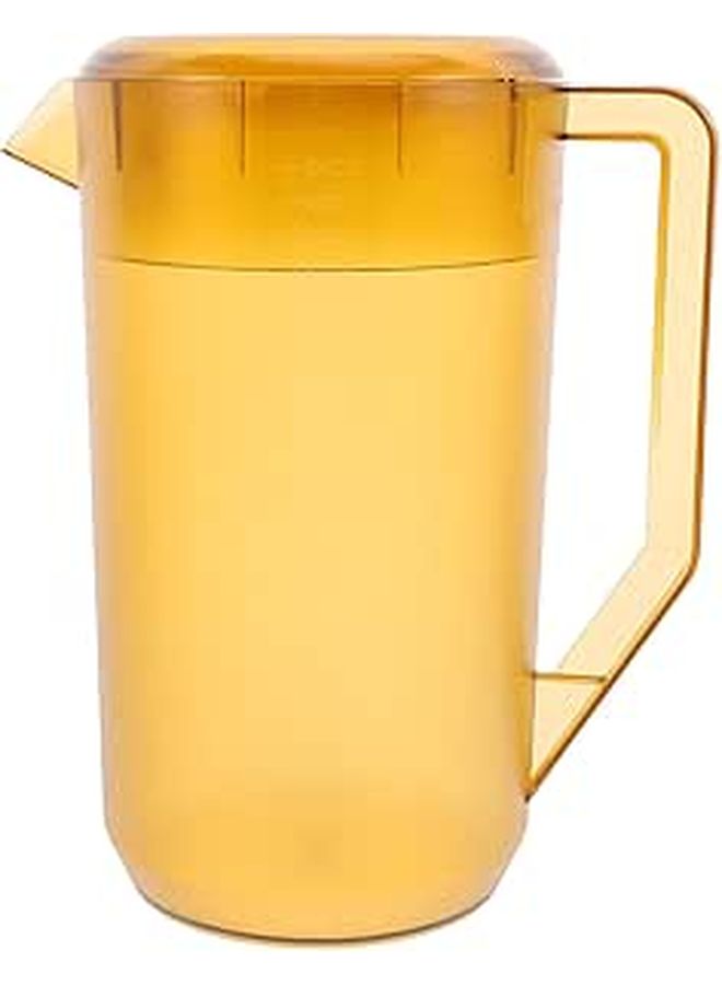 Plastic Pitcher With Lid 2400ml Frosted Beverage Jug With Scale - Image 1